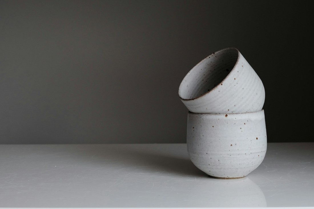 Olive ceramic bowls